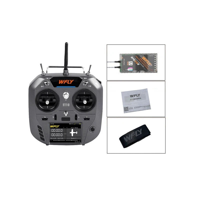 WFLY ET10 2.4GHz RC Controller Remote Right Hand Throttle FPV Fixed Wing RCs