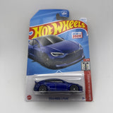 2024 Hot Wheels Tesla Model S Plaid Blue Diecast 1:64 Scale Quarter Mile Heroes
