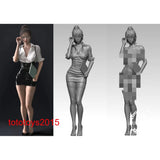 1/87 1/64 1/43 1/35 Business Beauty girl Scene Miniatures Figures Doll Model Toy