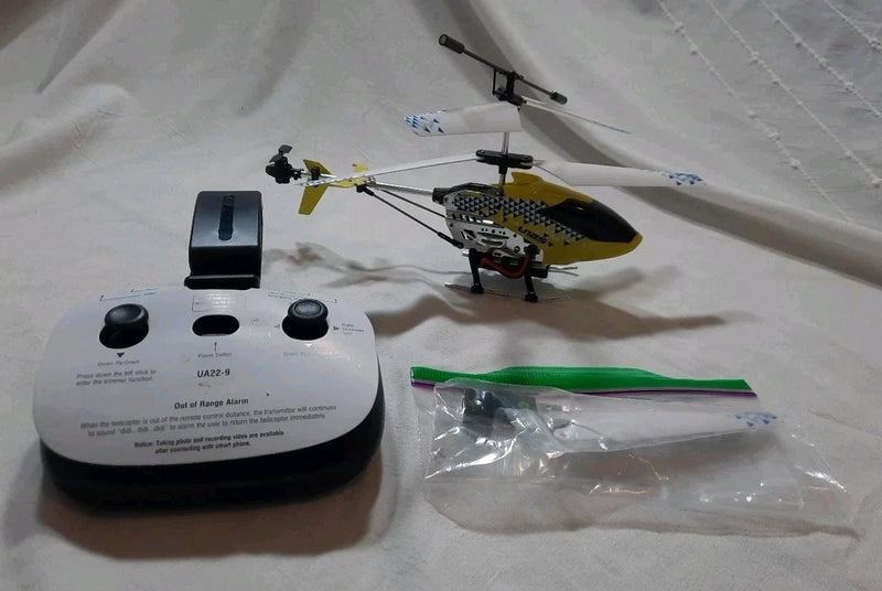 Yellow U12 Mini RC Helicopter Remote Control Helicopter Toy Gift Kid Adult US