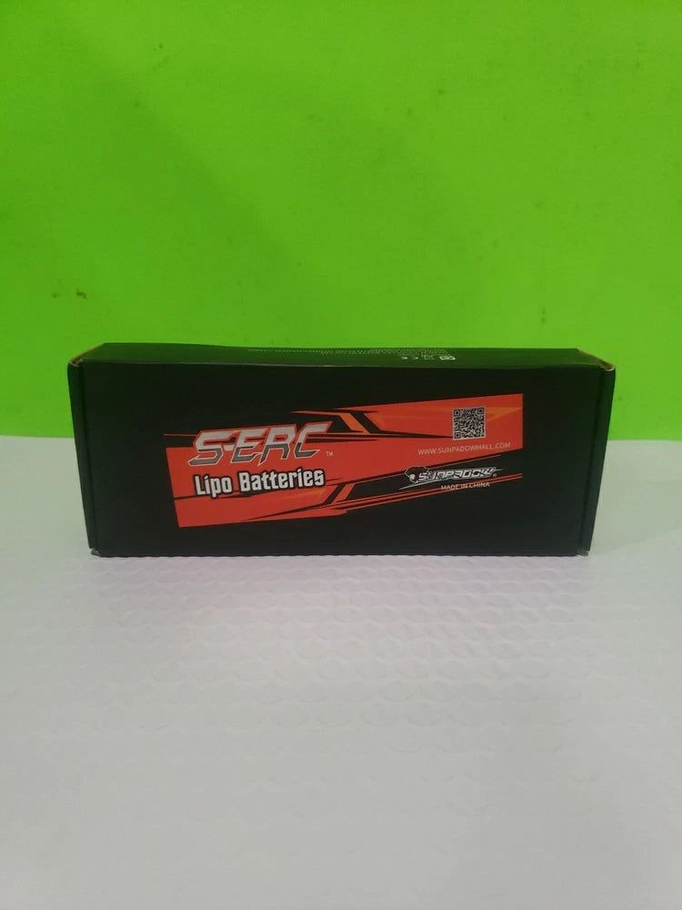 2S Lipo Battery 7.4V 6500Mah 70C Hard Case with T Connector Rechargeable for 1/8