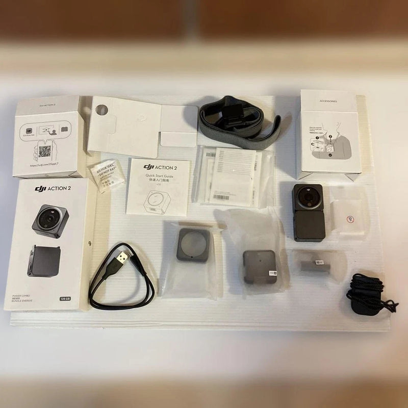 DJI Action 2 Power Combo (128GB) Action Camera 4K for Vlog Outdoor Travel