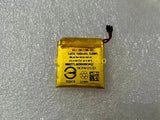 Rechargeable lithium battery with connector, small rectangular yellow cell