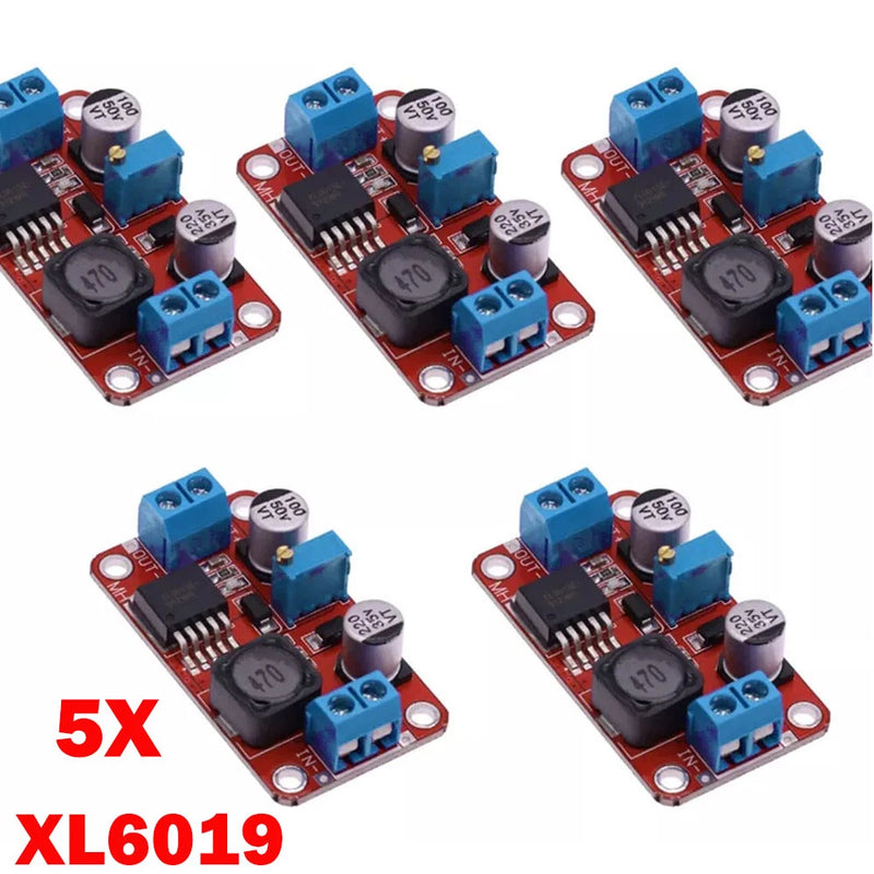 5PC XL6019 Boost Converters 5A DC Voltage Step Up Module Over-Current Protection