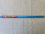 Sky blue RC airplane covering film roll in original packaging, blue and red label