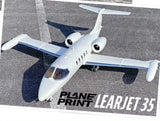 3DPrinted Fixed-Wing Model LEARJET 35 Length: 1716 mm (67.5 in£©FPV Wing RC Model