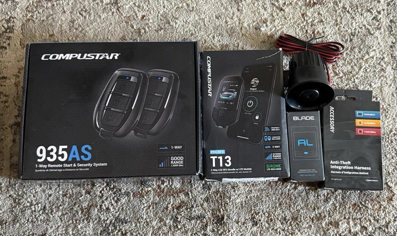 NEW Compustar T13 Pro RFX LTE Remote Start & Security Bundle 935AS BladeAL Drone