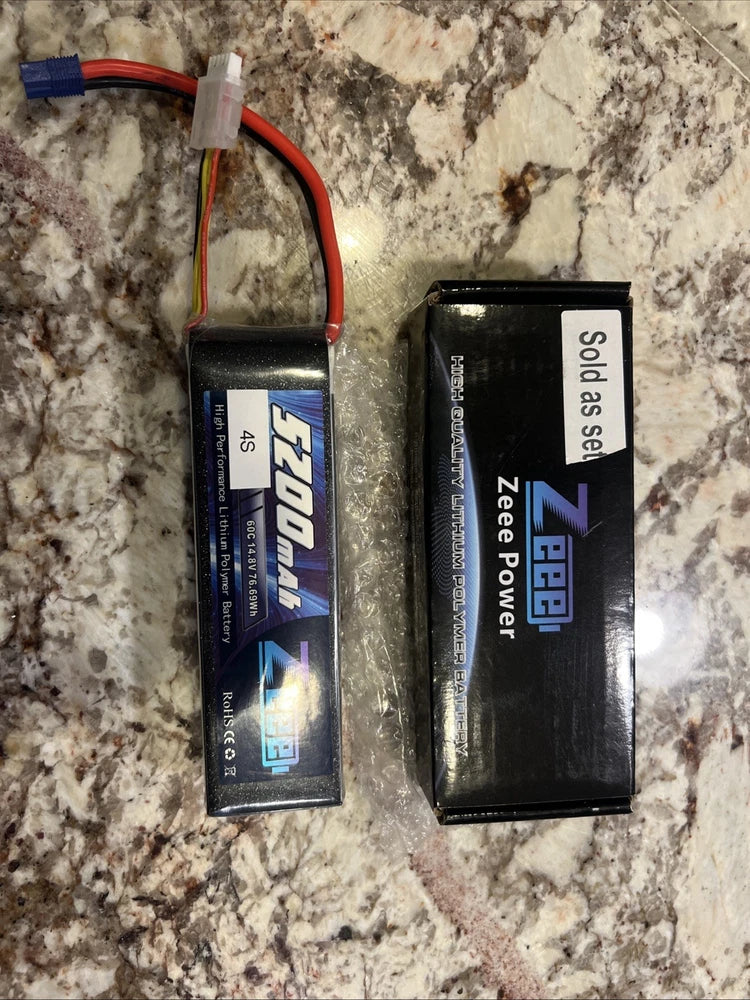 Zeee 4S Lipo Battery 5200mAh Ec3 14.8V 60c for RC Car Truck Airplane Battery