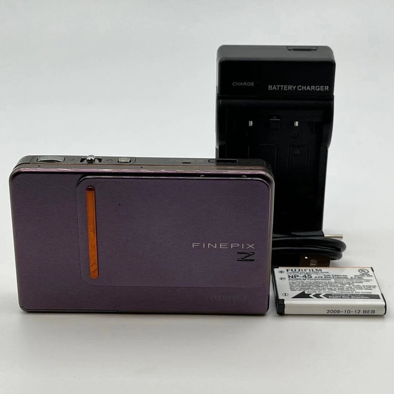 FUJIFILM FinePix Z300 Purple Compact Digital Camera w/ Charger Used