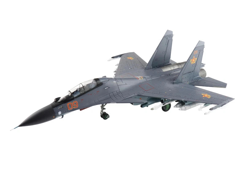 Sukhoi Su-30SM Flanker H Red 09 Diecast 1:72 Scale Model - Hobby Master HA9511