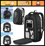 Waterproof Hard Carrying Case for Mini 3/4 Pro Drone & Accessories, Fits 15.6
