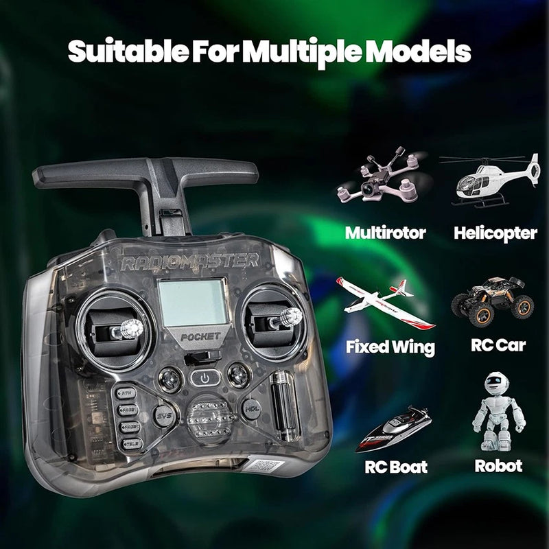 P16 2.4G POCKET FPV Portable Remote Controller for ELRS Racing Drone Aircraft