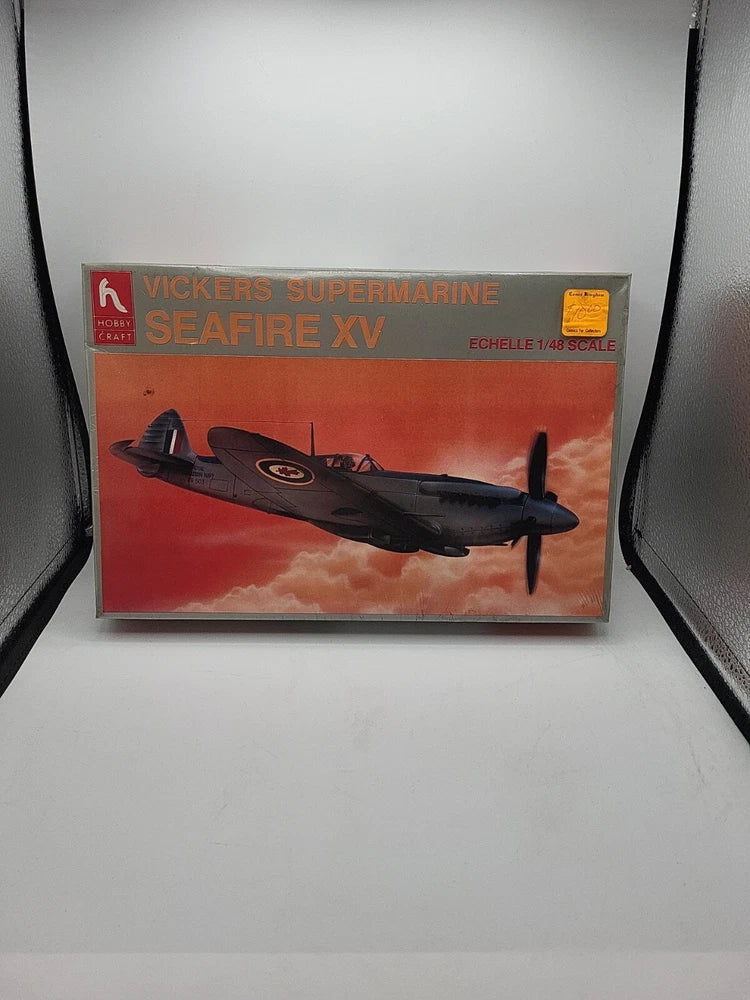 Vickers Supermarine Seafire XV model kit box, 1/48 scale