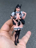 Miniature Figure Scene Props 1/18 Little Devil Maid Girl Diorama Resin Model Toy