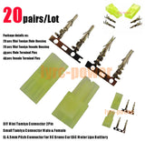 20pairs Mini Tamiya Connector plug 2Pin Male Female for RC Drone Car ESC Battery