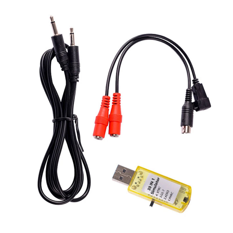 30 In 1 RC USB Flight Simulator With Cables For G7 Phoenix 5.0 Aerofly VRC FPV f