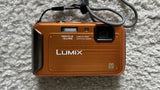 Panasonic LUMIX DMC-FT20/DMC-TS20 16.1MP Digital Camera - Orange with charger