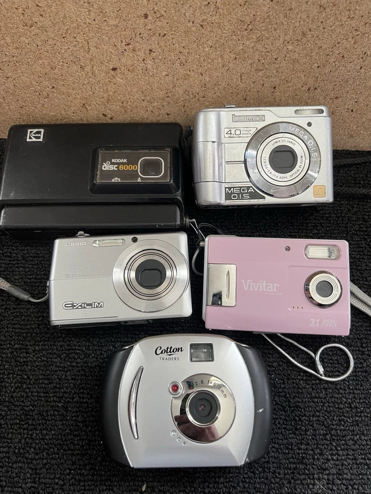 Digital Camera/ Vintage Camera Bundle of 5 UNTESTED Spares/repairs