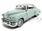 1950 CHEVROLET BEL AIR GREEN W/ CREAM TOP 1/24 DIECAST MODEL CAR MOTORMAX 73268