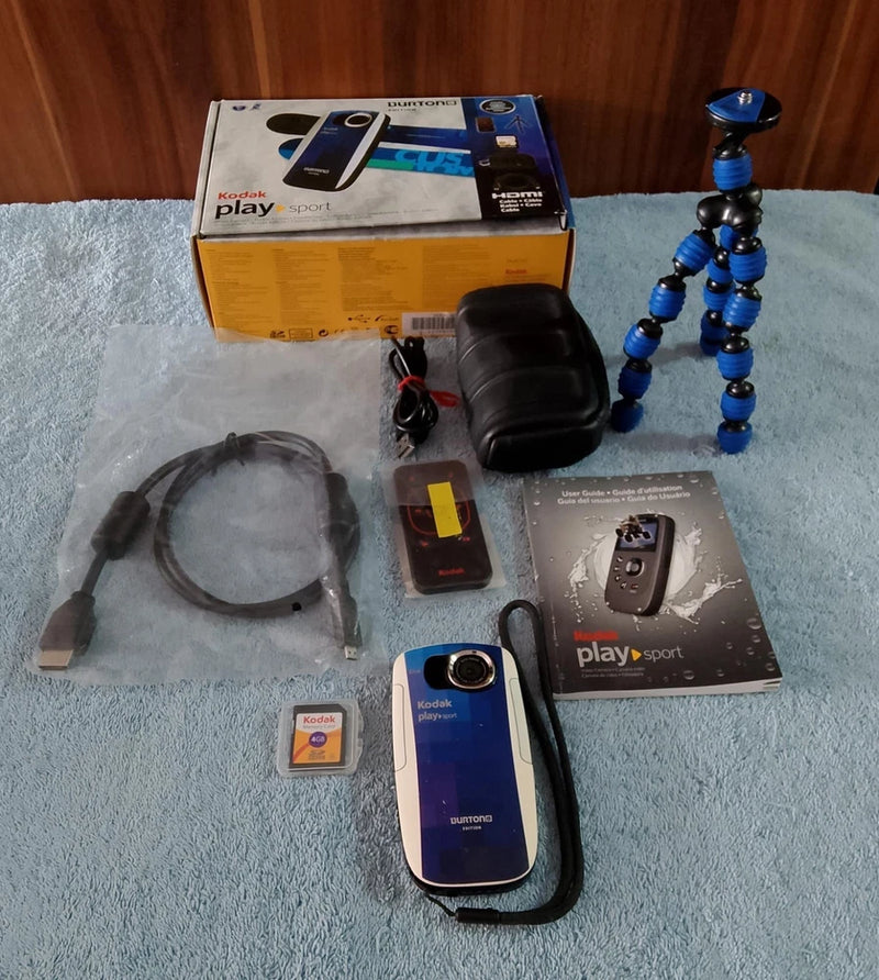 Kodak PlaySport Burton Edition Action Camera 5.0MP Waterproof HDMI Blue - TESTED