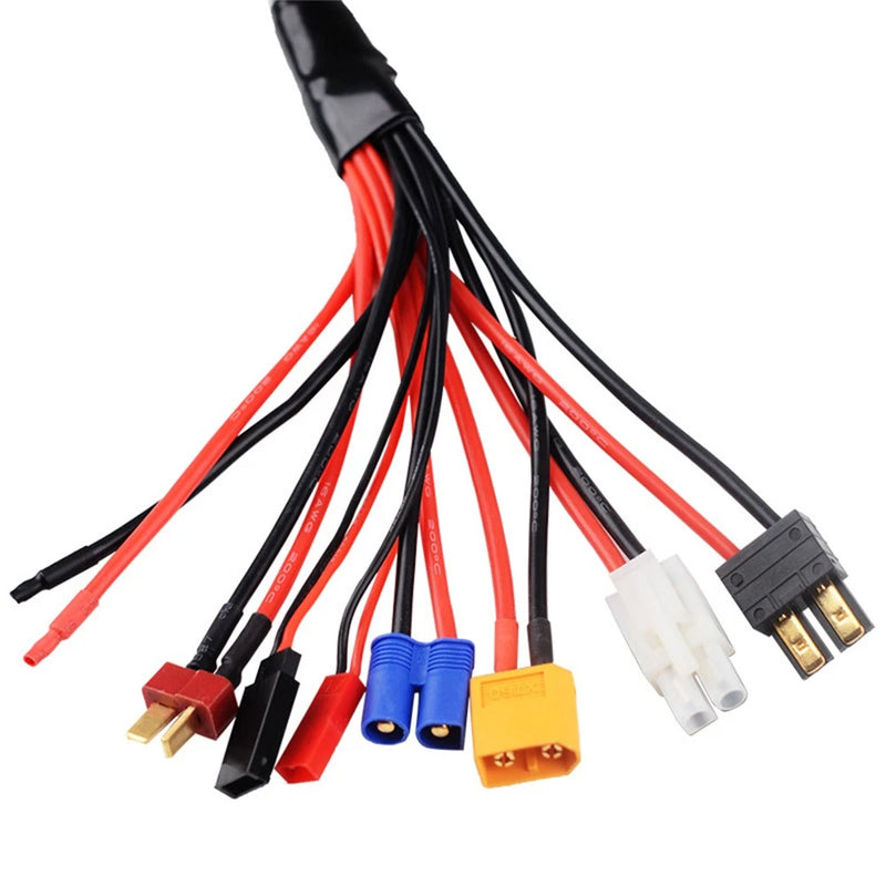 8 in1 Charger Adapter Connector Splitter Cable for RC Lipo Battery Charger Cable
