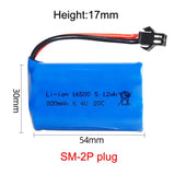 1pcs 6.4V 800mAh 20C Lipo Battery SM plug for WLToys 18628 18629 18428 18429 RC
