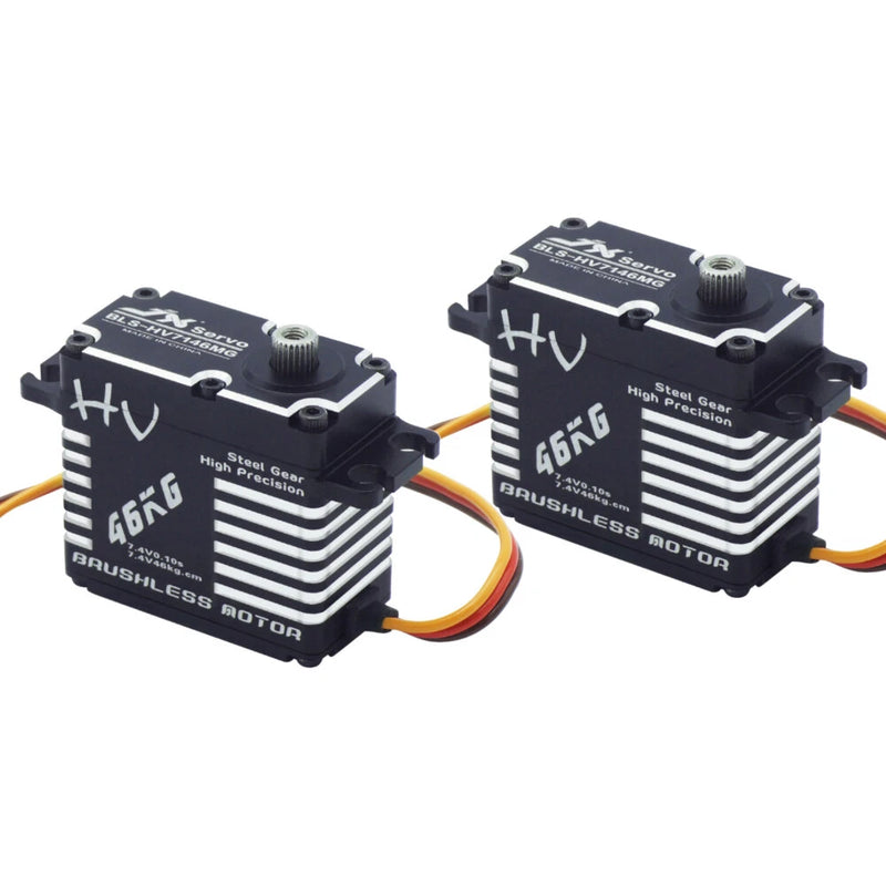 2PCS JX Servo 46KG Full CNC Digital Brushless Waterproof Servo for RC Car Truck