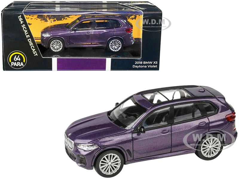 2018 BMW X5 DAYTONA VIOLET METALLIC 1/64 DIECAST MODEL CAR PARAGON PA-55190