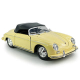 1:24 Scale Porsche 356A Speedster Model Car Diecast Vehicles 2 Doors Open Beige