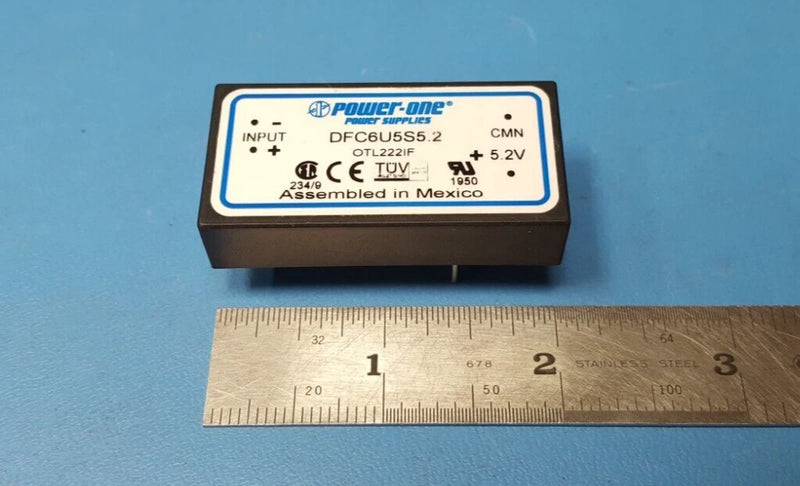 DC-DC CONVERTER, DFC6U5S5.2, POWER-ONE, INPUT 3.5-16VDC-OUTPUT 5.2V-1.2A  6W