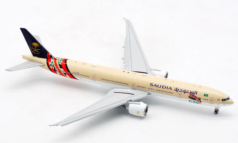 JC Wings 1/400 Saudia Airlines For Boeing B777-300ER HZ-AK42 G20 Flaps Down