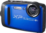 Fujifilm XP90 Waterproof Digital Camera Blue Shockproof 15m From Japan