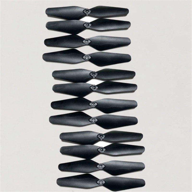 Mini quadcopter propeller blade set, 12 black blades with center hubs