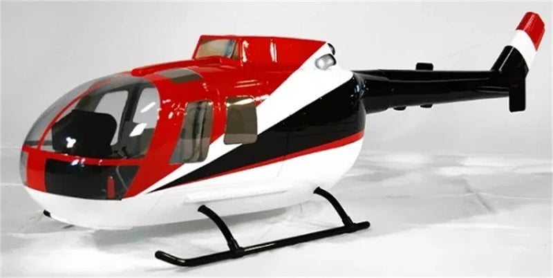 600 BO-105 ERA RC Helicopter Fuselage BO-105 600 Size White Red Black RC Toys