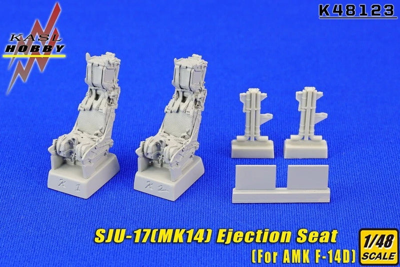 1:48 resin ejection seat upgrade set with two seat pieces and four small parts