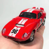 1:32 1965 Ford Shelby Cobra Daytona Coupe Diecast Model Car w/ Sound Light Toy