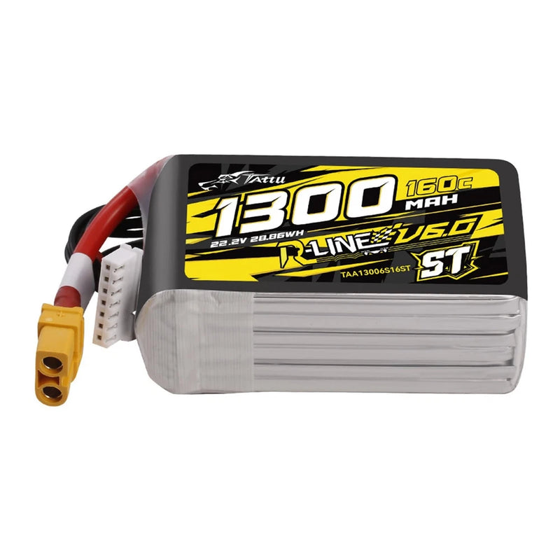 TATTU R-Line Version 6.0 6S Lipo Battery 22.2V 160C 1300mAh Lipo Battery Pack... Battery