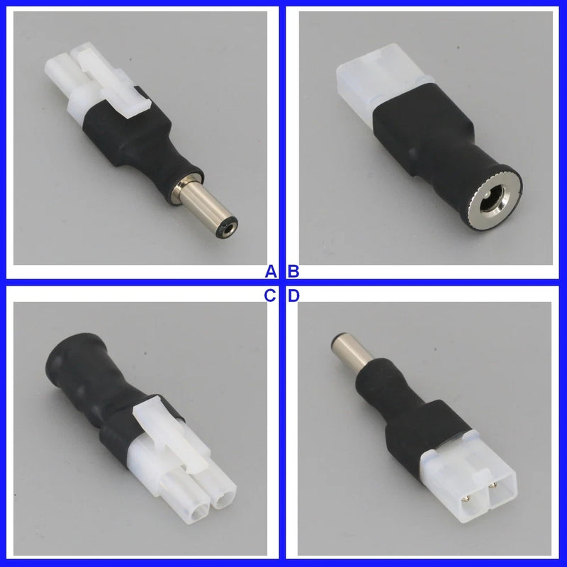 DC Power Supply 5.5x2.1mm to Tamiya No Wire Adapter For RC Battery FPV Toy Hobby