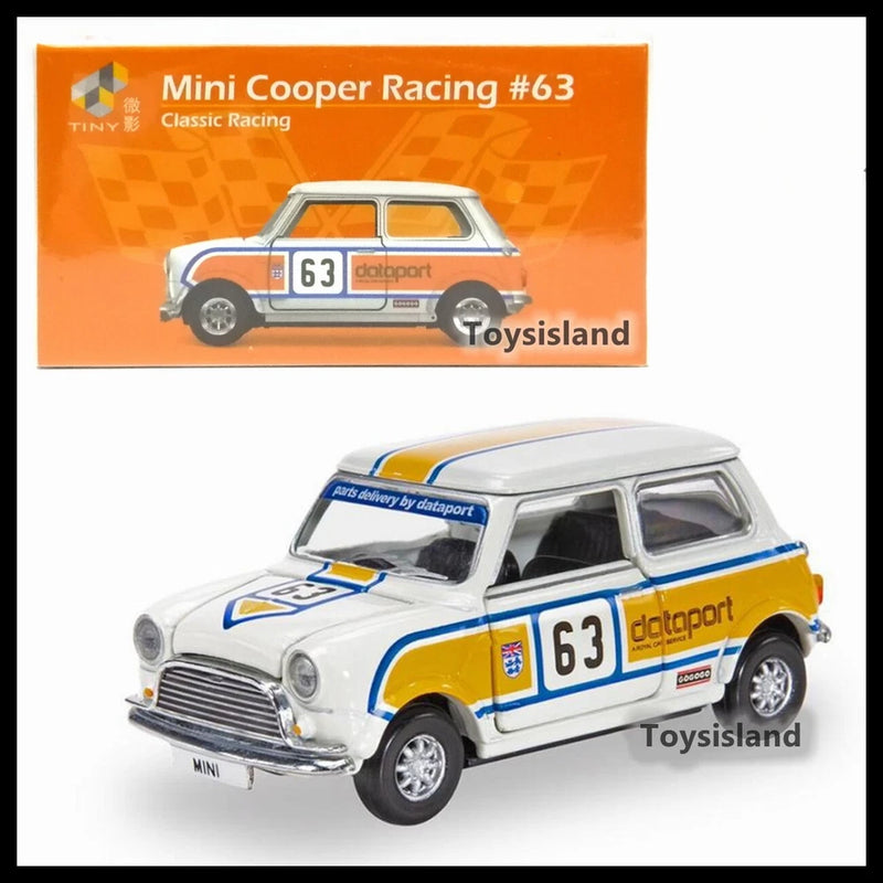TINY MINI COOPER RACING #63 Class Racing NEW DIECAST CAR 1/50