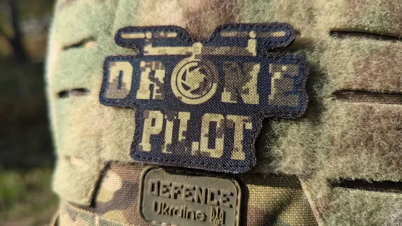 Chevron with FPV drone, patch with FPV drone