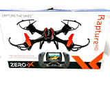 Drone Zero X Rapture 6 Axis ZX-RHD Full HD Camera 720P FPV Black RP $399