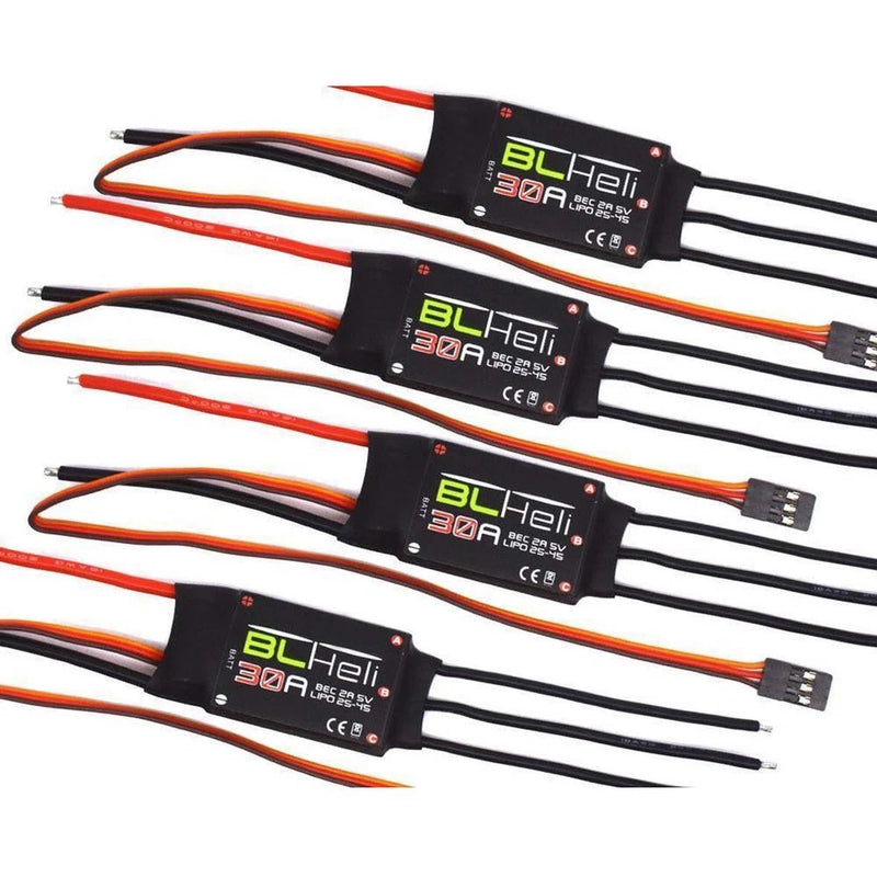 4PCS HP BLHeli 30A ESC BEC 2A 5V Speed Controller for FPV RC 450-600 Quadcopter