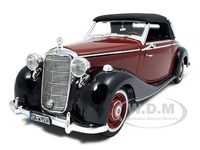 1950 MERCEDES-BENZ 170S CABRIOLET BURGUNDY 1/18 DIECAST SIGNATURE MODELS 18123