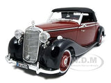 1950 MERCEDES-BENZ 170S CABRIOLET BURGUNDY 1/18 DIECAST SIGNATURE MODELS 18123