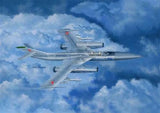1/48 scale Yak-28P Firebar model jet aircraft with twin engines and side ordnance