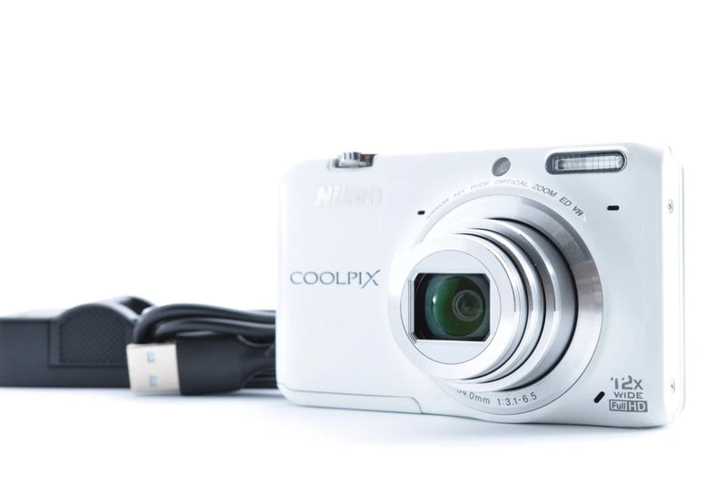 Nikon Coolpix S6500 White Excellent+ Has Yellow Tint Z2199
