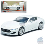 1/32 white Maserati Alfieri alloy diecast model car toy with detailed wheels