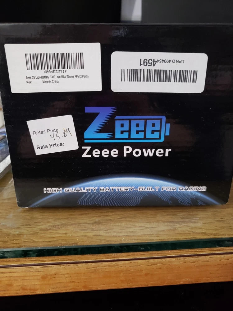 Zeee Power 3S Lipo UAV Drone Batteries, 2 pk, new Battery