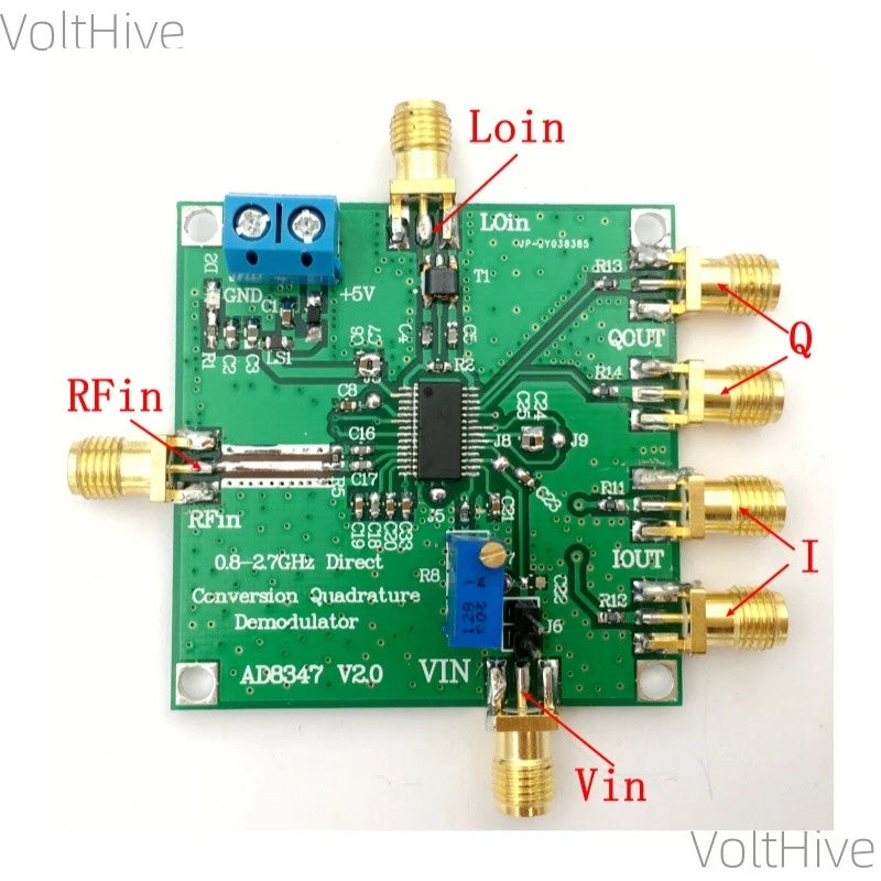 1PCS AD8347 Down-conversion Broadband Quadrature Demodulator 800MHz - 2.7GHz IQ