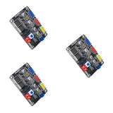 Adjustable DC step-down converter module with 3.3–5V output, blue circuit board